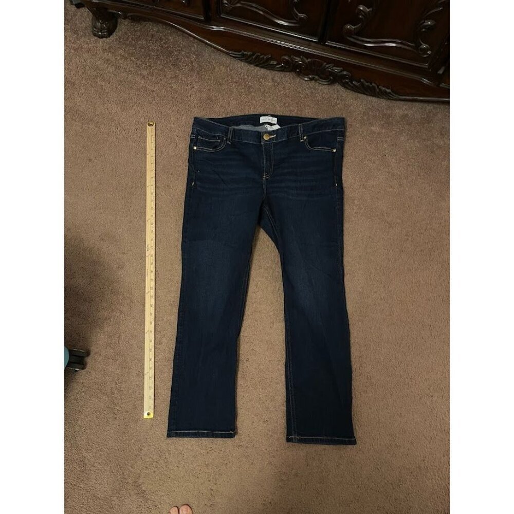 Lane Bryant Womens 20S Flex Magic Waistband Deluxe Stretch Low-Rise Straight Jea